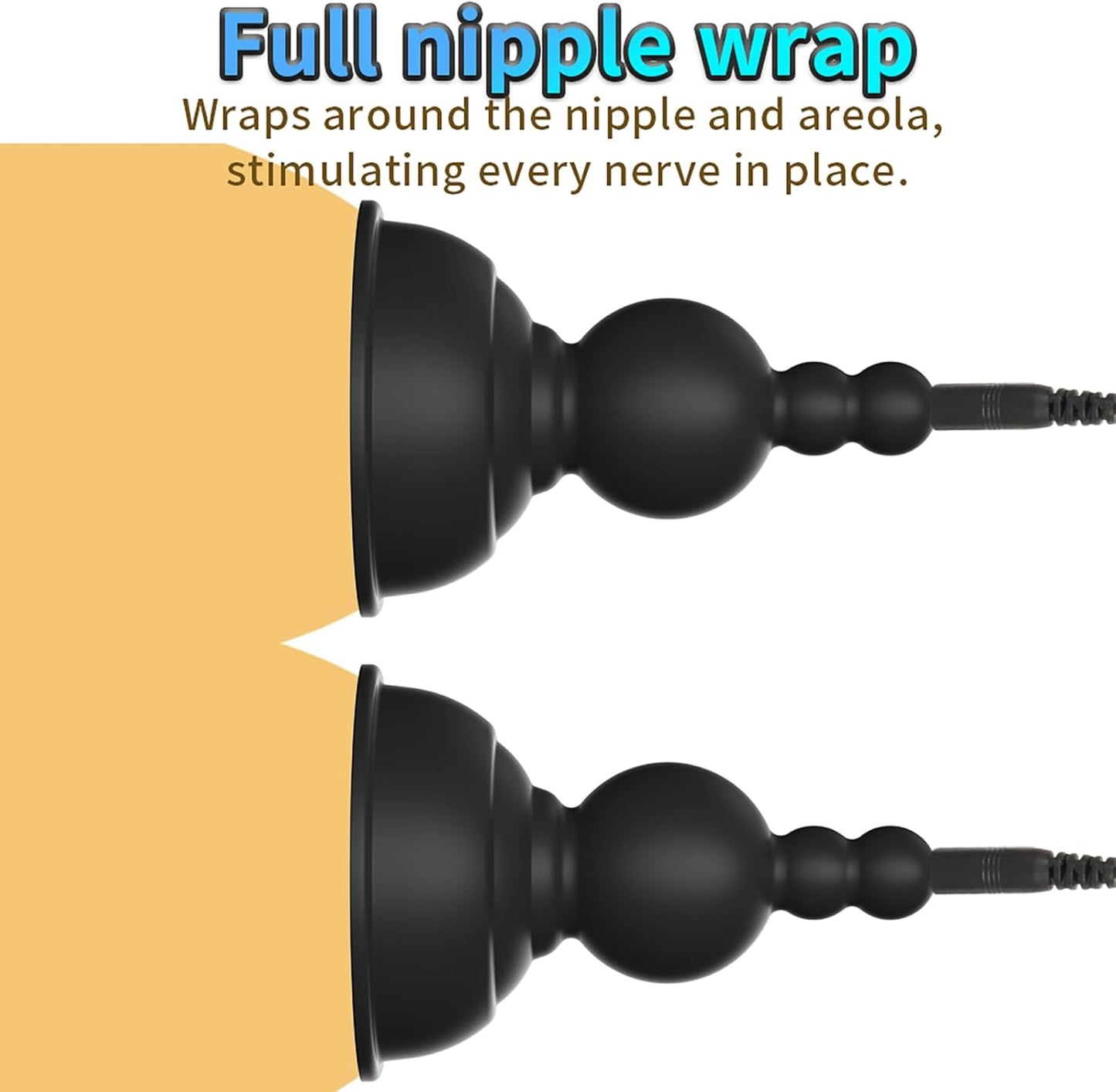 Elektro Shock Nippelsauger Brustwarzenklemmen mit 8 Elektrosex Modi