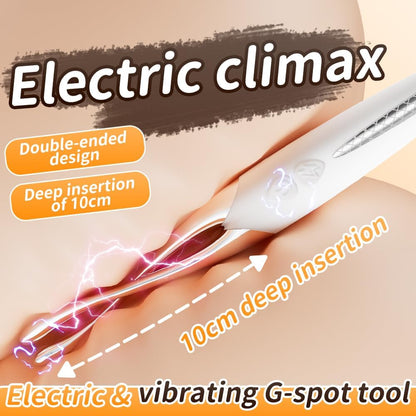 Elektro Shock Massagestab Hochfrequenz G-Punkt Klitoris Vibrator mit 10 Vibrationsmodi ＆ Elektroschock