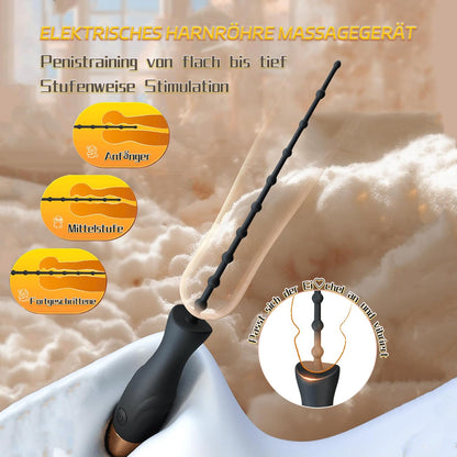 Harnröhrenvibrator Penis Plug Penis Vibrator Masturbieren mit 10 Vibrationmodi