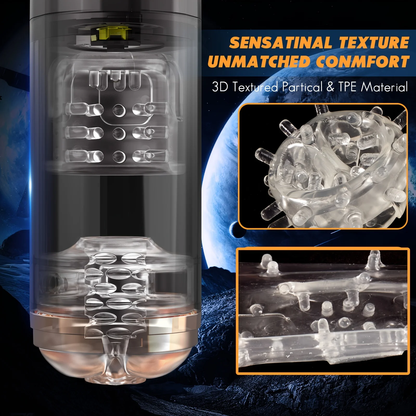 Elektrische masturbator pocket kut penis masturbators met 10 trillingsniveaus 5 zuigniveaus 