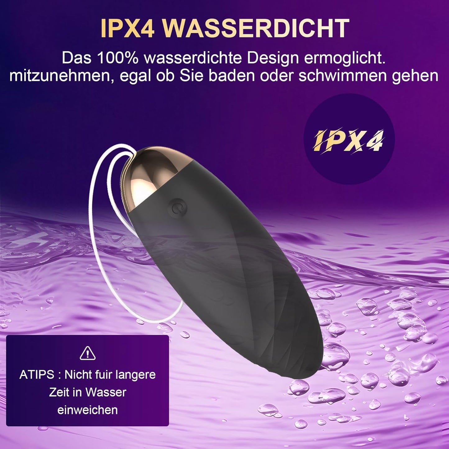 Liebeskugeln Bullet Vibratoren G-Punkt & Klitoris Stimulator mit 10 Starke Vibrationsmodi