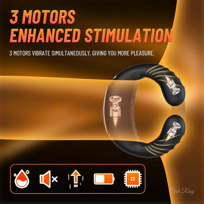 Stretchy cock rings Vibrating cock ring with 10 vibration modes 