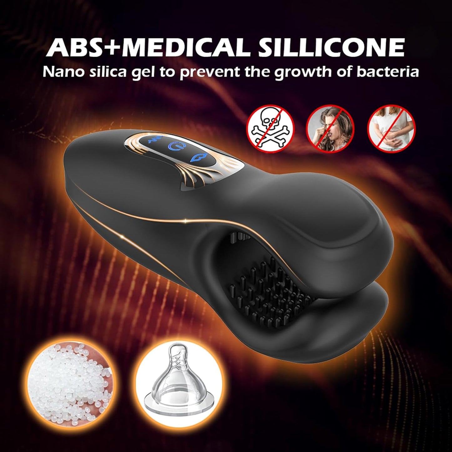 3 IN 1 Penismassagegerät Penis Trainer 10 Beißmodus und 10 Vibrationsmodus