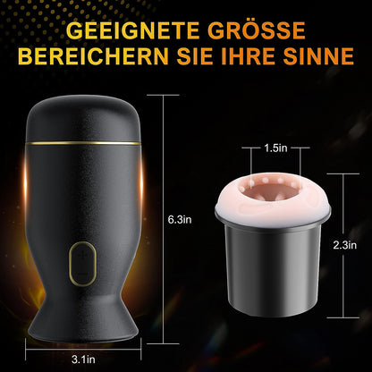 Elektrischer Masturbator Cup mit 6 Modi Rotations Massagefunktion