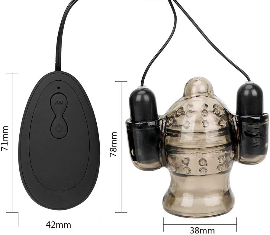 Vibrationsmassagegerät Eichel-Trainer mit Dual-Bullet Vibratoren & 20 Geschwindigkeiten