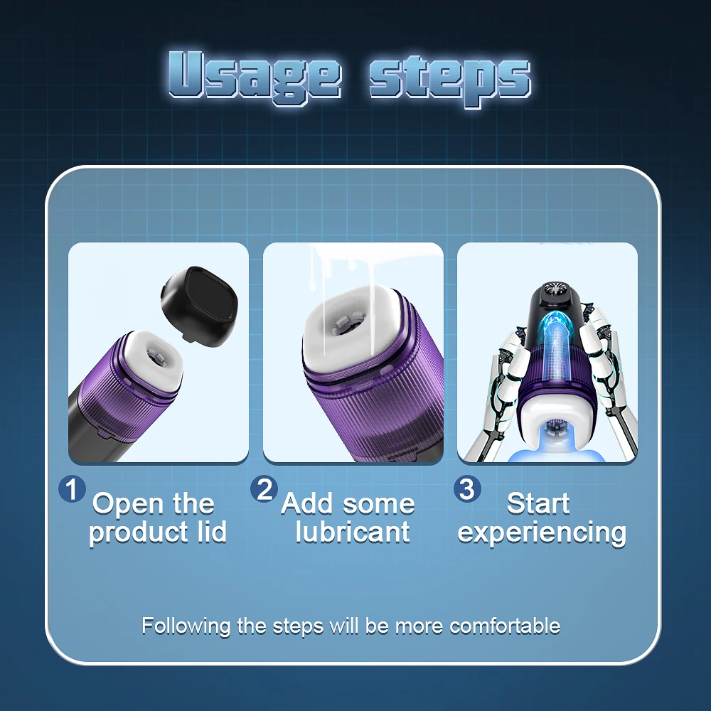 Automatischer Masturbator Stroker Blowjob Sexmaschine mit 10 Saug und Vibrationsmodi