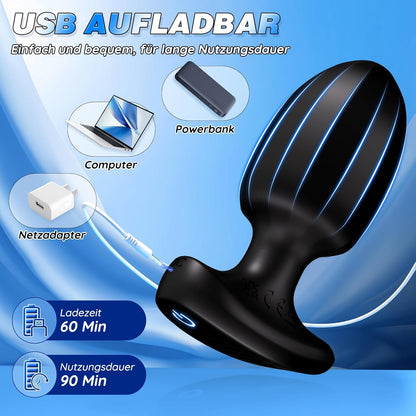 Analvibratoren Buttplug Prostata Stimulator mit 9 Vibration & APP-Steuerung