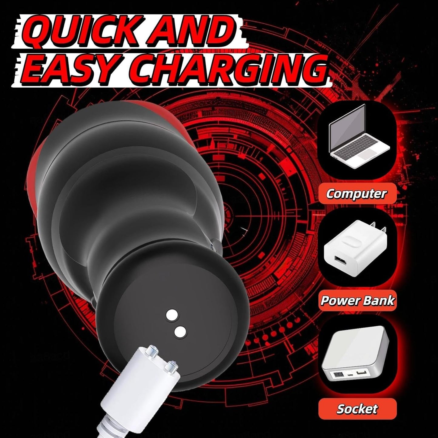 Automatischer Penistrainer Stroker Masturbator mit 5 Saug und 10 Vibrationsmodi