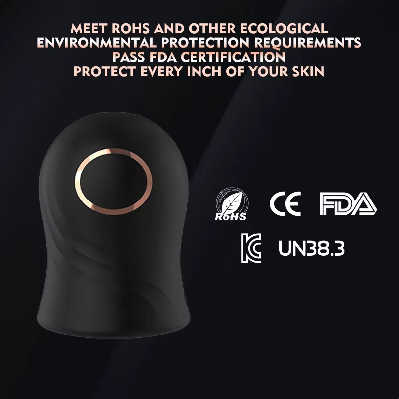 Elektrische masturbators Penistrainer Eikelstimulator met 12 vibratiemodi 