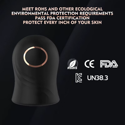 Elektrische masturbators Penistrainer Eikelstimulator met 12 vibratiemodi 