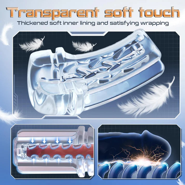 Automatischer Masturbator Penispumpe Stroker mit 7 Saugmodi und 10 Vibrationsstufen