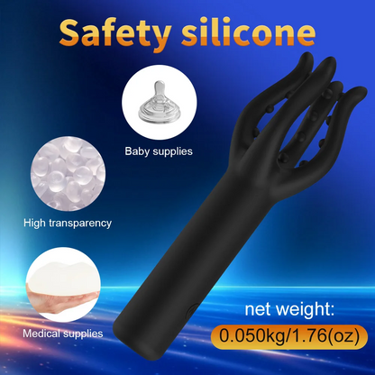 3 IN 1 Penistrainer Vibrator Massage massage mit 10 Vibrationsmodi 5 Zungenleckmodi