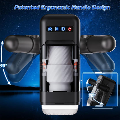 3-in-1 Robot Masturbator with Telescopic Vibration Heating Function 