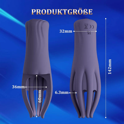 Elektrische masturbator eikelvibrator met 10 vibratiestanden penistrainer-stimulator 