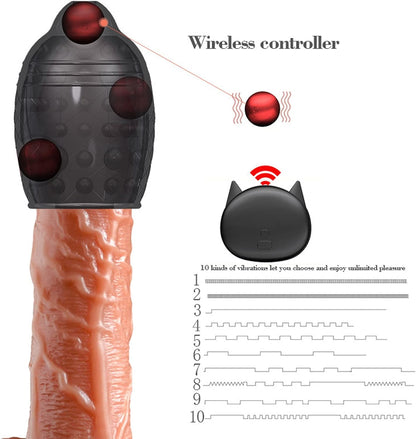 Elektrischer Penis Stimulations Eichel Massage Vibrator Masturbator mit 10 Vibrationsmodi