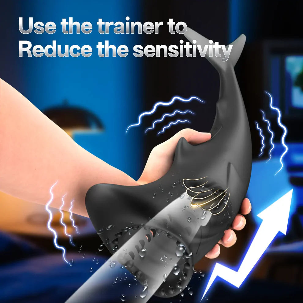 Tragbare Taschenmuschi Penis Trainer Vibrator Blowjob Masturbator mit 9 Vibrationsfunktionen