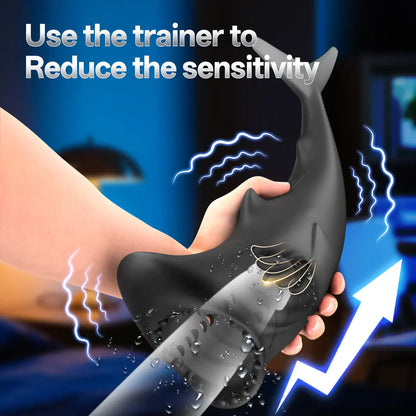 Tragbare Taschenmuschi Penis Trainer Vibrator Blowjob Masturbator mit 9 Vibrationsfunktionen
