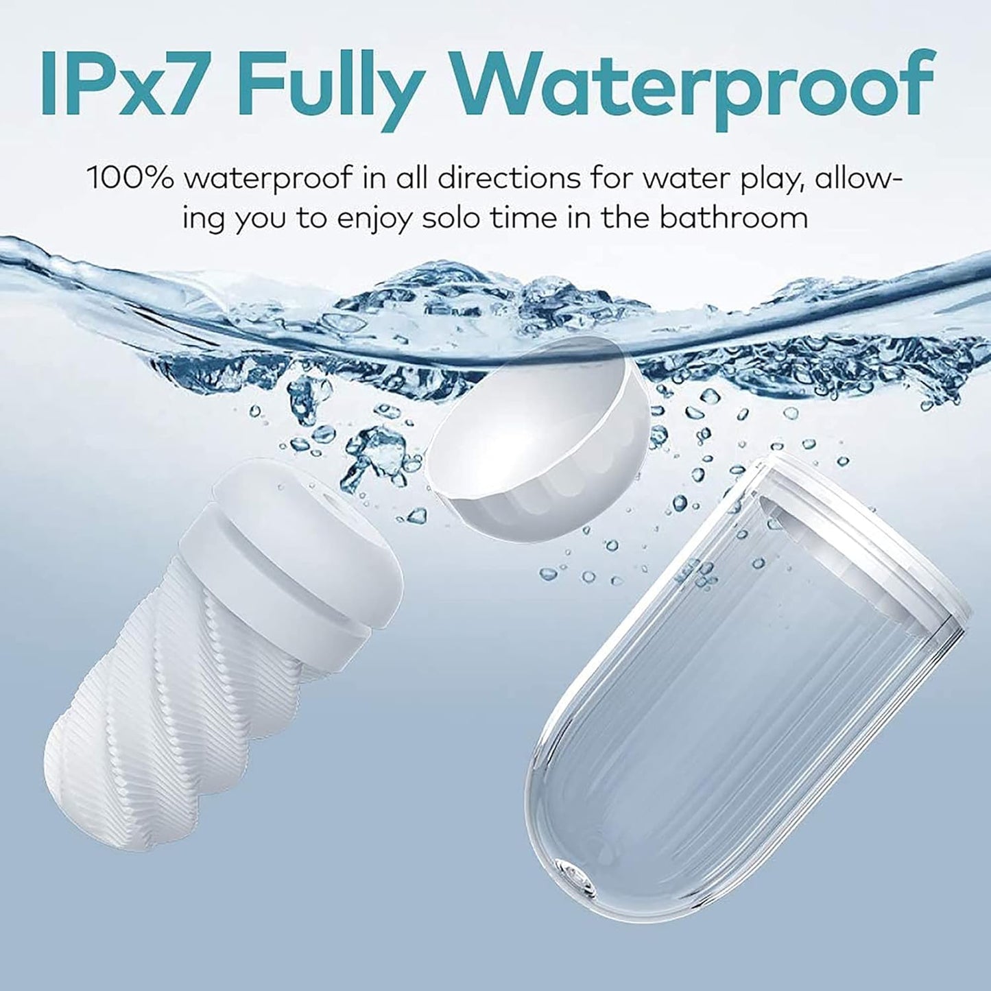 3D Selbstansaugender Luftprinzip Masturbator Stroker Taschenmuschi