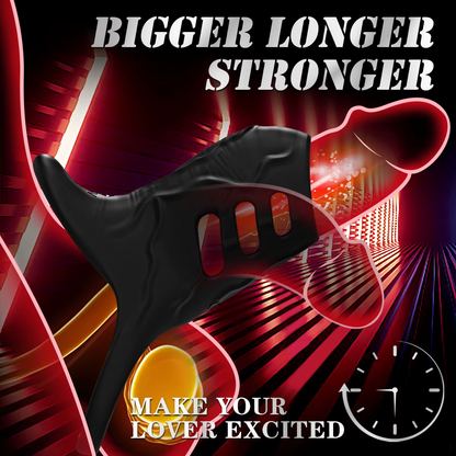 Vibrierender Ejakulationsverzögerung Penisvergrößerung Cock Ring mit 9 Vibrationsmodi