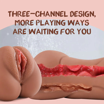 3 IN 1 Realistischer Masturbator Taschenmuschi Pocket Pussy Stroker