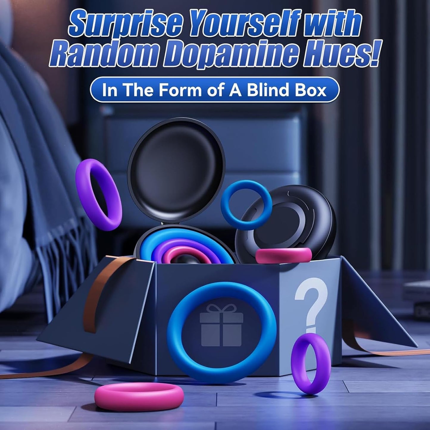 3PCS Farbig Silikon Penisring Set Penisvergrößerung Masturbator