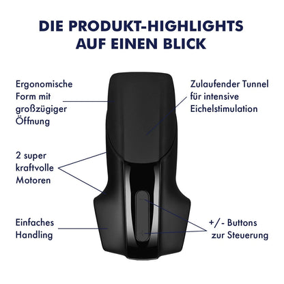 Elektrischer Penistrainer Vibrator Masturbator mit 14 Verschiedene Vibrations