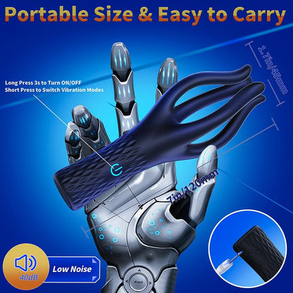 Penistrainer Eichelvibrator Stimulator Massage Masturbator mit 10 Vibrationsmodi