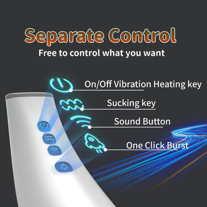 Elektrischer Masturbator Stroker Blowjob mit 7 Saug und 10 Vibrationsmodi