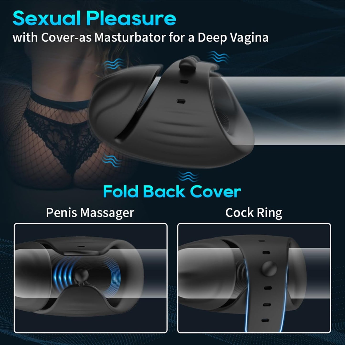 360° Umhüllung Automatische Penis Trainer mit 10 Vibrationsmodi