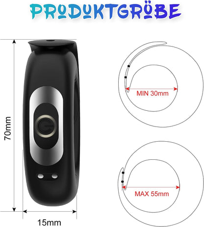 360 ° Stimulieren Vibrierender Penisringe Cockring mit 10 verschiedene starke