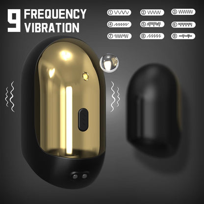 Automatischer Masturbator Penisvibrator Strokers Blowjob Trainer mit 9 Vibrationsmodi