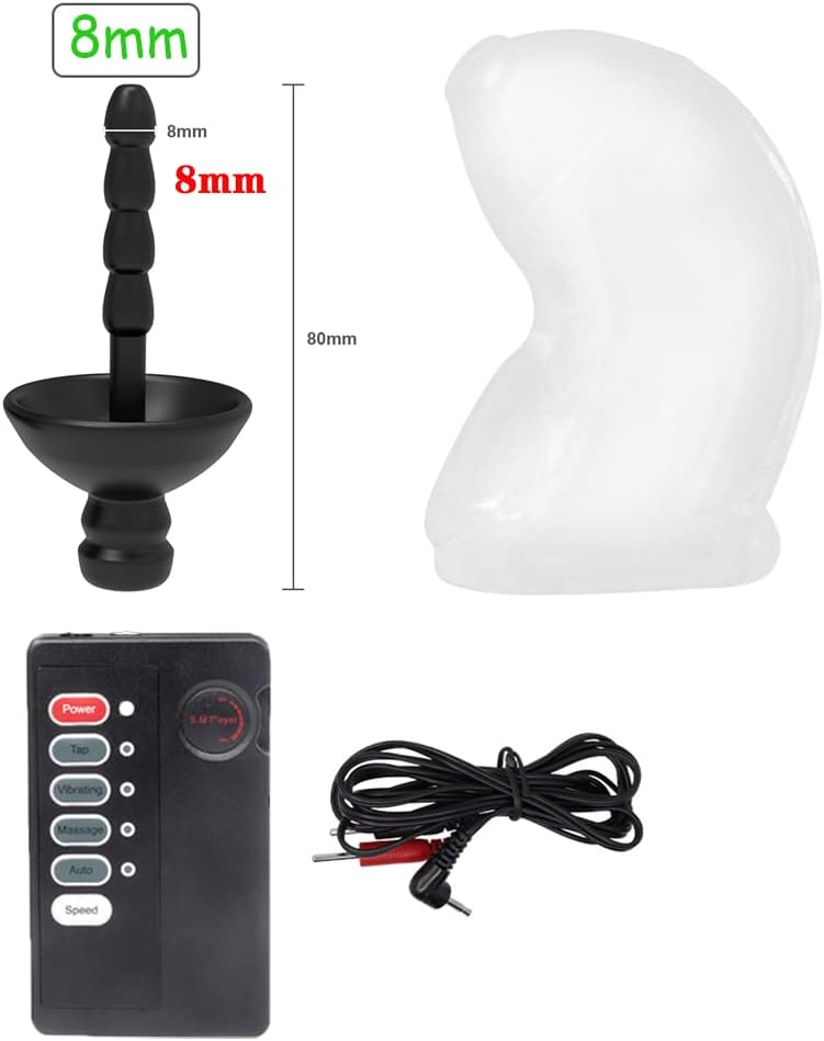 Ernbedienung Elektroschock Penistrainer Stimulator Anal Plug Set