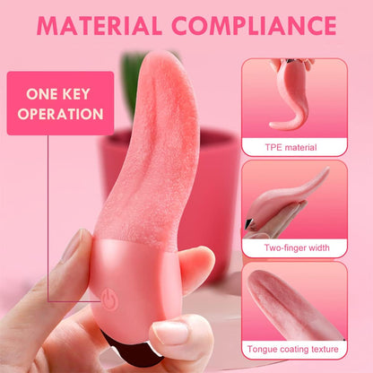 Klitoris Zungenvibrator G-punkt Vibratoren Klitoris Nippel Stimulator mit 10 Schwingvibration