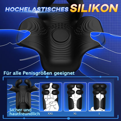 3 IN 1 Elektrische Penis Trainer Eichelvibrator Masturbieren mit 10 Vibrationen