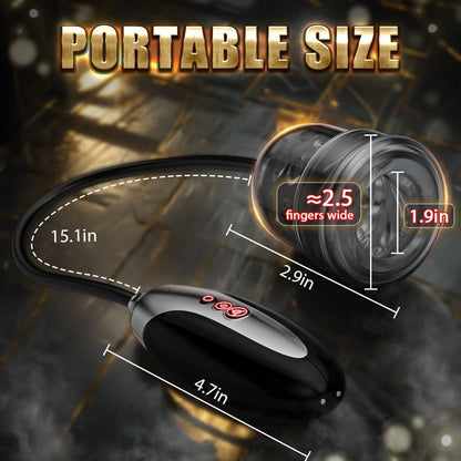 4 IN 1 Penistrainer Massager Eichel Trainer Stimulator Masturbator mit 7 Saugnäpfen