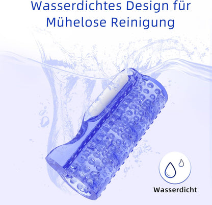 5D Innenstruktur Elektrischer Penistrainer Taschenmuschi mit 10 Vibrationsmodi