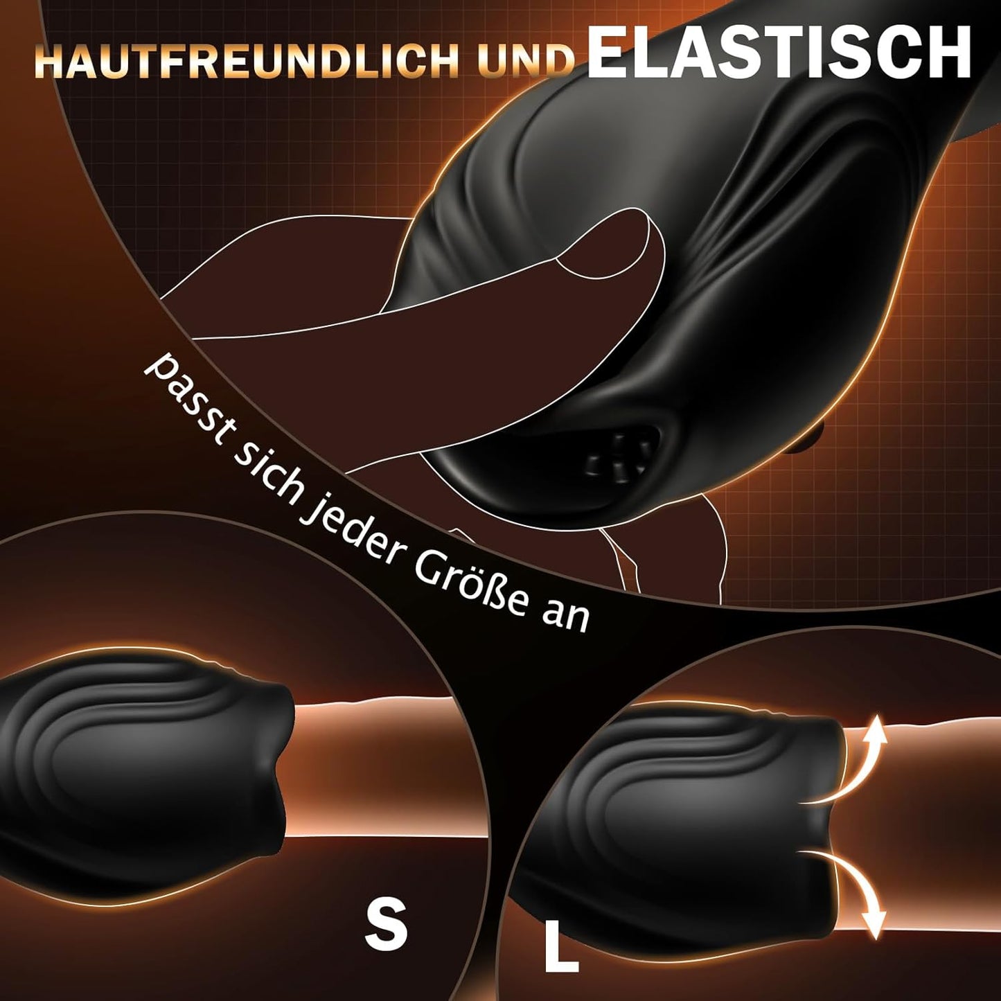 Oralse Penis Vibrator Eichel Trainer Masturbieren mit 10 Vibrationsmodi