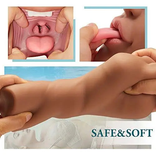 Braune Blowjob Taschenmuschi Realistischer Masturbator Pocket Pussy