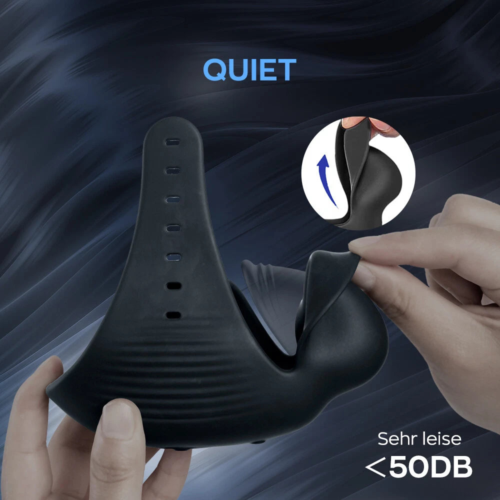 3 IN 1 Elektrische Penistrainer Masturbieren Eichelvibrator mit 8 Vibrationsmodi