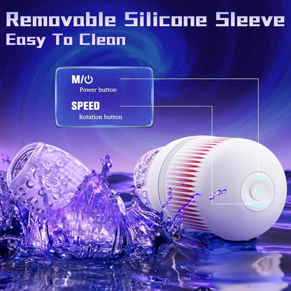 Automatischer Penistrainer Stroker Blowjob mit 12 Rotations und 4 Geschwindigkeitsmodi