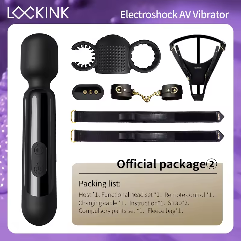 2 IN 1 E-stim Vibrator Massager Penis Trainer Masturbator mit 9 Elektro Shocks & Vibrationsmodi