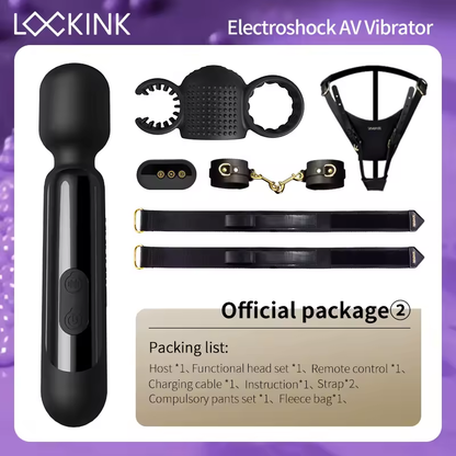 2 IN 1 E-stim Vibrator Massager Penis Trainer Masturbator mit 9 Elektro Shocks & Vibrationsmodi