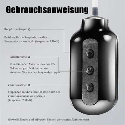 Elektrische Penistrainer Pocket Pussy Masturbator mit 7 Vibration & Vakuum Saugmodi