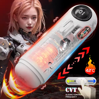 Automatische Masturbator Stroker Blowjob mit  9 Leistungs Starke Schub & 9 Vibrationsmodi