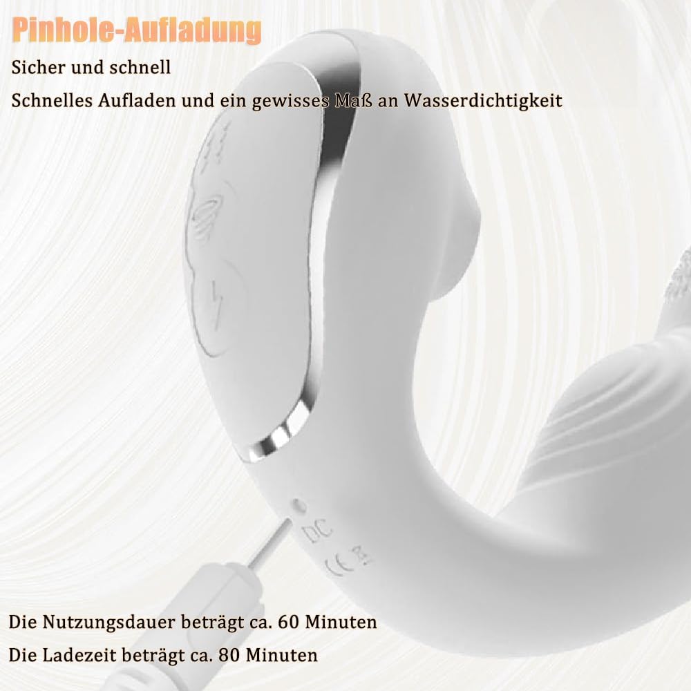 E-stim G-Punkt Vibrator Stimulator mit 10 Vibration 10 Saugen & Elektrostimulation Modi