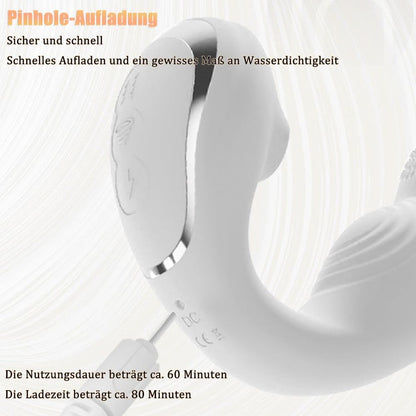E-stim G-Punkt Vibrator Stimulator mit 10 Vibration 10 Saugen & Elektrostimulation Modi