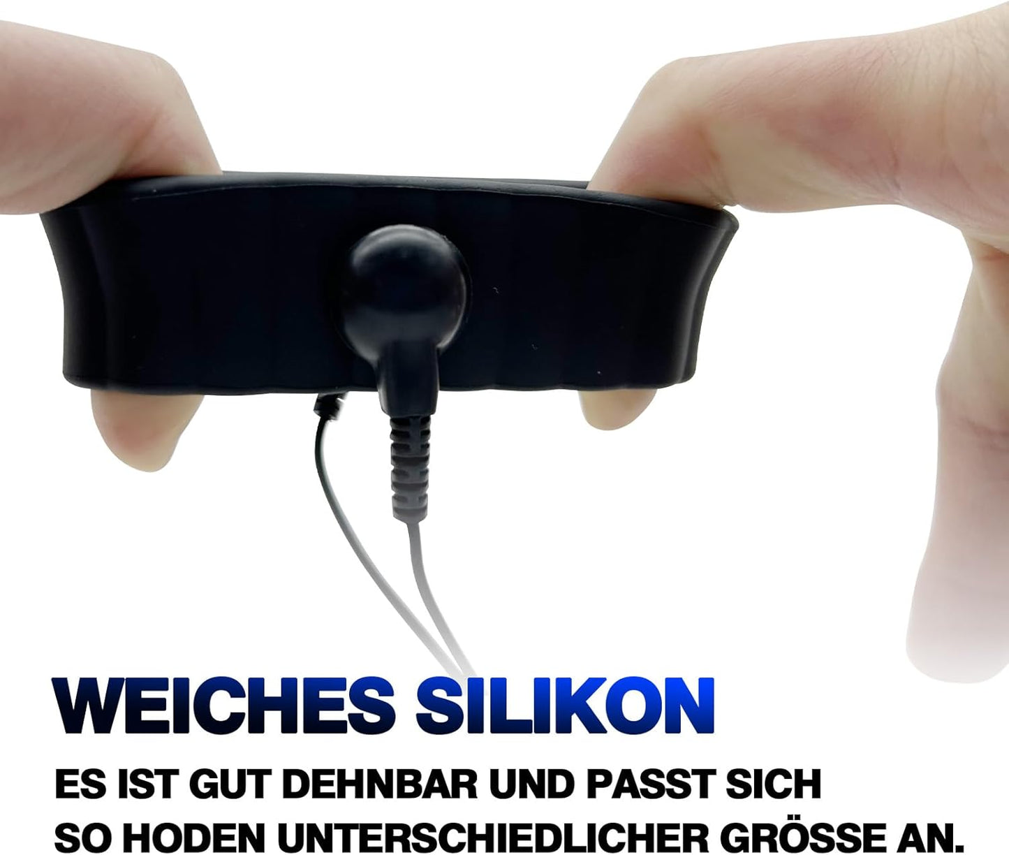 Elektrische Penisringe Elektro Schock Penis Trainer mit Host und Penis-Elektroden-Ring