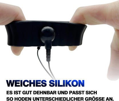 Elektrische Penisringe Elektro Schock Penis Trainer mit Host und Penis-Elektroden-Ring