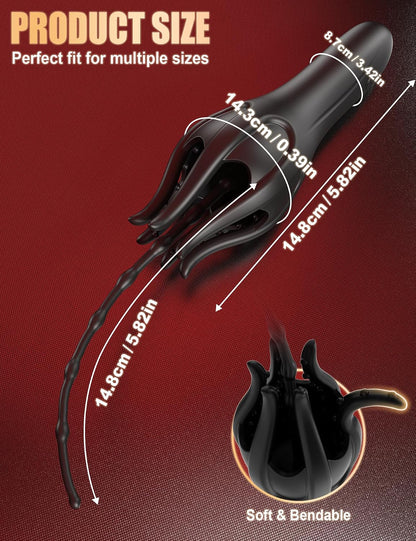 360° Wrapped Penis Trainer Vibrator Harnröhren Dilator mit 10 Vibrationsmodi