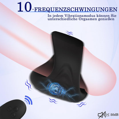 2 in 1 Elektrische Penis Trainer Vibrator Masturbator mit 10 kraftvollen Vibrationen